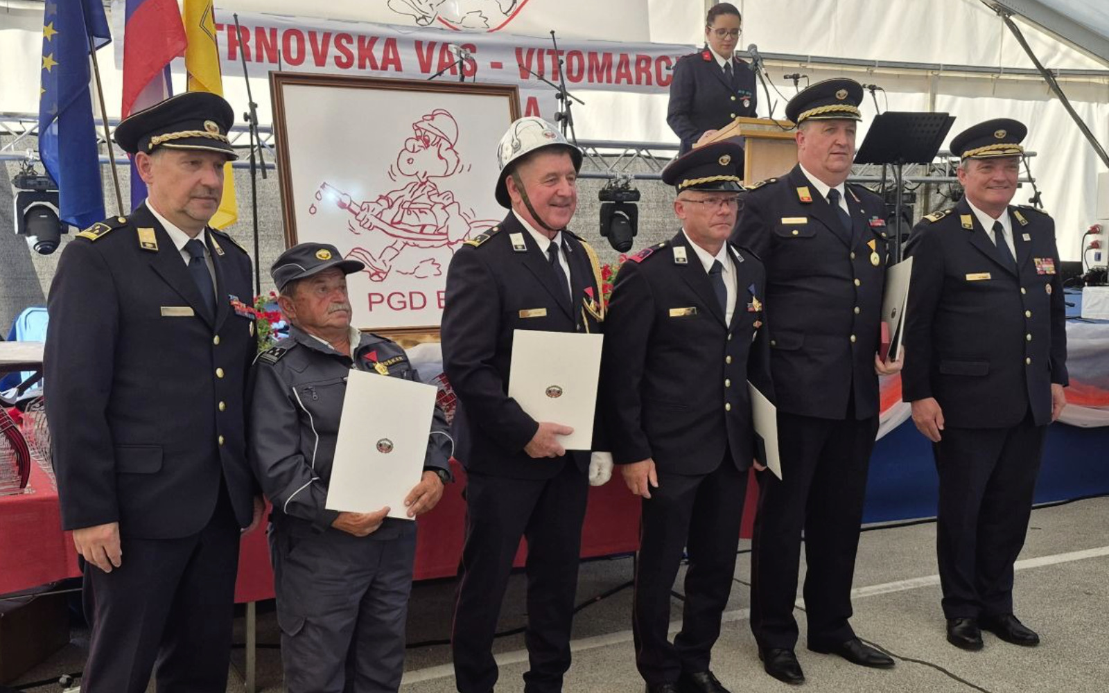 Ob jubileju odlikovani gasilci PGD Biš